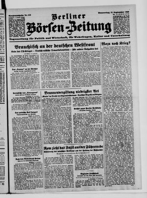 Berliner Börsen-Zeitung vom 21.09.1939