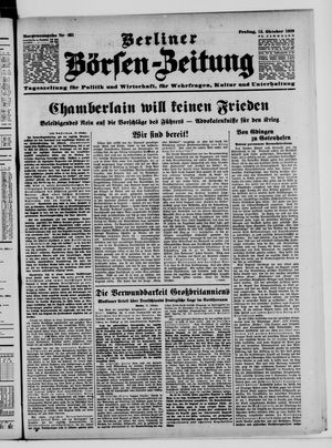Berliner Börsen-Zeitung on Oct 13, 1939