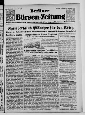 Berliner Börsen-Zeitung on Oct 13, 1939