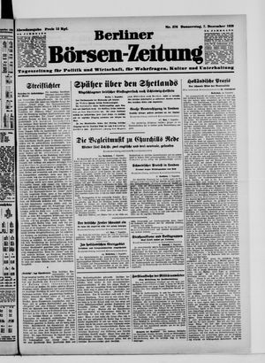 Berliner Börsen-Zeitung vom 07.12.1939