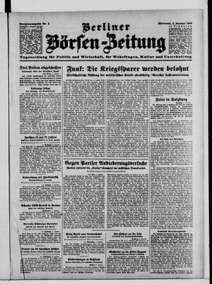 Berliner Börsen-Zeitung vom 03.01.1940