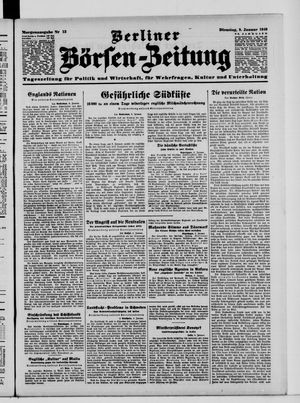 Berliner Börsen-Zeitung vom 09.01.1940