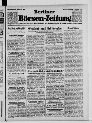 Berliner Börsen-Zeitung vom 09.01.1940