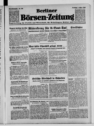 Berliner Börsen-Zeitung vom 01.03.1940