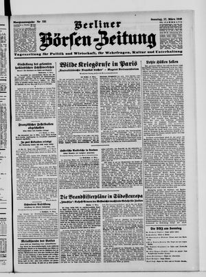 Berliner Börsen-Zeitung vom 17.03.1940