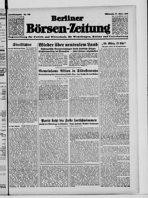 Berliner Börsen-Zeitung vom 27.03.1940