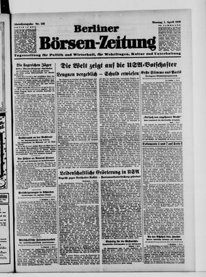 Berliner Börsen-Zeitung vom 01.04.1940