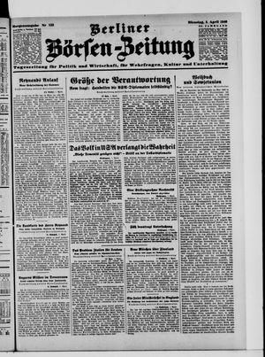 Berliner Börsen-Zeitung vom 02.04.1940