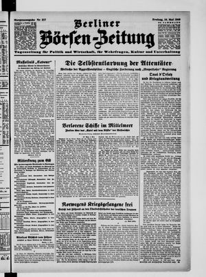 Berliner Börsen-Zeitung vom 10.05.1940