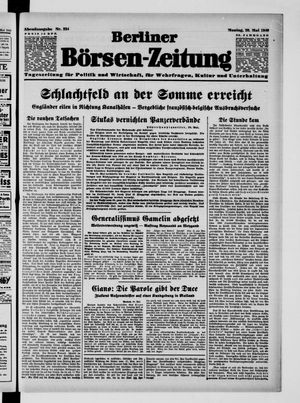 Berliner Börsen-Zeitung vom 20.05.1940