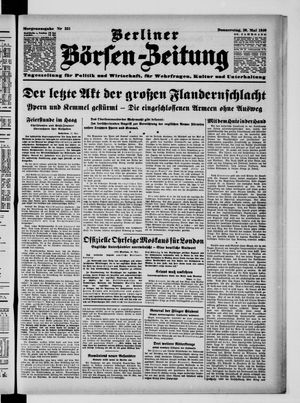Berliner Börsen-Zeitung vom 30.05.1940