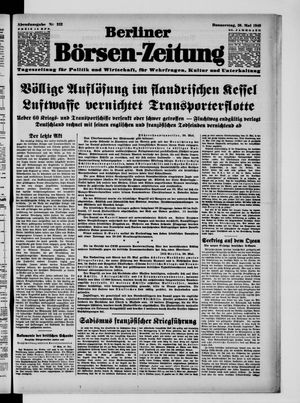 Berliner Börsen-Zeitung vom 30.05.1940