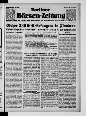 Berliner Börsen-Zeitung vom 03.06.1940