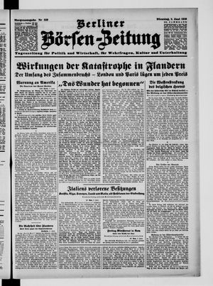Berliner Börsen-Zeitung vom 04.06.1940