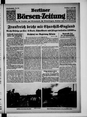 Berliner Börsen-Zeitung vom 05.07.1940