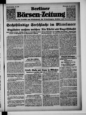 Berliner Börsen-Zeitung vom 10.07.1940