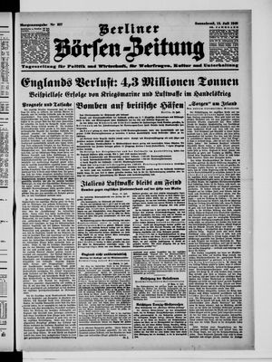 Berliner Börsen-Zeitung vom 13.07.1940