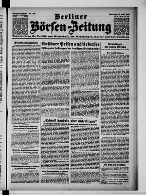 Berliner Börsen-Zeitung vom 14.07.1940
