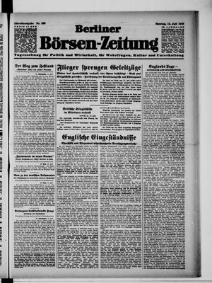 Berliner Börsen-Zeitung vom 15.07.1940