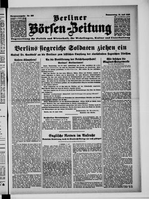 Berliner Börsen-Zeitung vom 18.07.1940