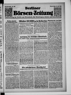 Berliner Börsen-Zeitung vom 18.07.1940