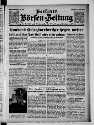 Berliner Börsen-Zeitung vom 21.07.1940