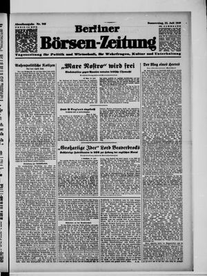 Berliner Börsen-Zeitung vom 25.07.1940