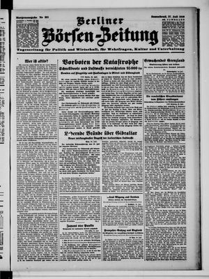 Berliner Börsen-Zeitung vom 27.07.1940
