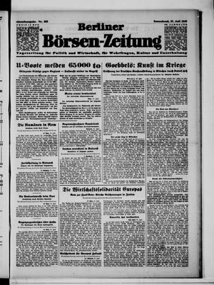 Berliner Börsen-Zeitung vom 27.07.1940