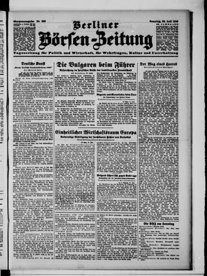 Berliner Börsen-Zeitung vom 28.07.1940