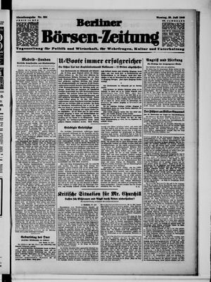 Berliner Börsen-Zeitung vom 29.07.1940