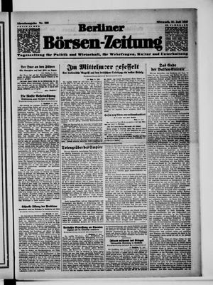 Berliner Börsen-Zeitung vom 31.07.1940