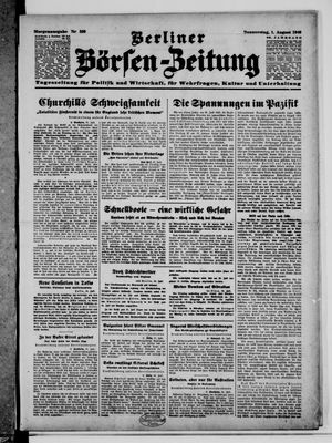 Berliner Börsen-Zeitung vom 01.08.1940