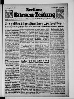 Berliner Börsen-Zeitung vom 03.08.1940