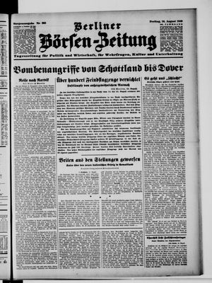 Berliner Börsen-Zeitung vom 16.08.1940