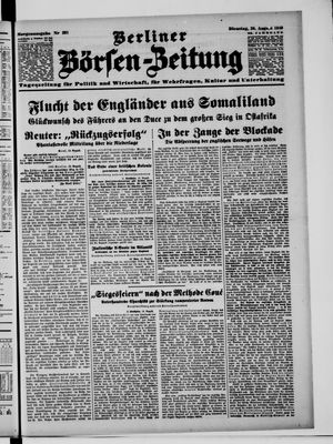 Berliner Börsen-Zeitung vom 20.08.1940