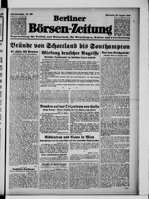 Berliner Börsen-Zeitung vom 28.08.1940