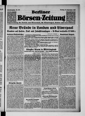 Berliner Börsen-Zeitung vom 13.09.1940