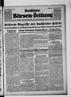 Berliner Börsen-Zeitung vom 17.09.1940