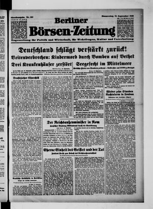 Berliner Börsen-Zeitung vom 19.09.1940