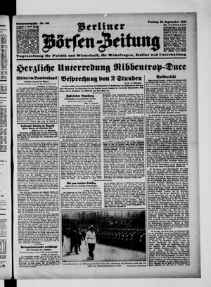 Berliner Börsen-Zeitung vom 20.09.1940