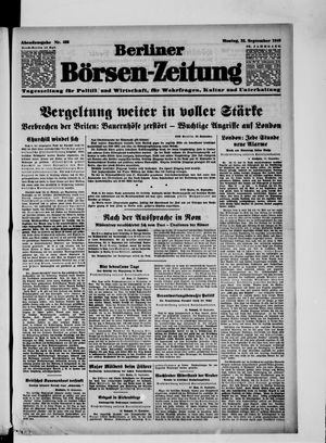 Berliner Börsen-Zeitung vom 23.09.1940