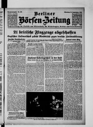 Berliner Börsen-Zeitung vom 24.09.1940