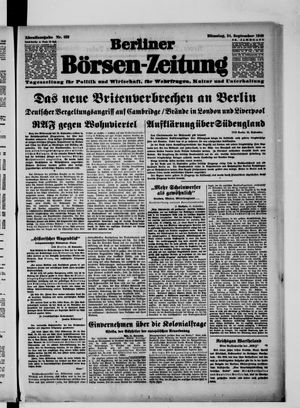 Berliner Börsen-Zeitung vom 24.09.1940