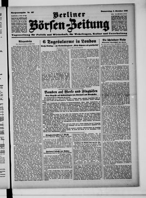 Berliner Börsen-Zeitung vom 03.10.1940