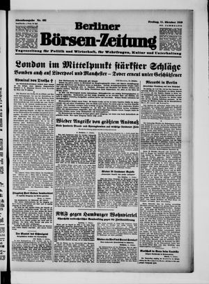 Berliner Börsen-Zeitung vom 11.10.1940
