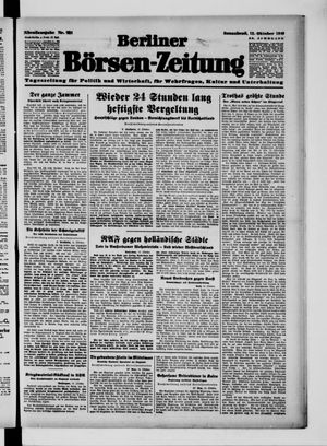 Berliner Börsen-Zeitung vom 12.10.1940