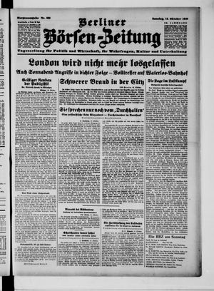 Berliner Börsen-Zeitung vom 13.10.1940