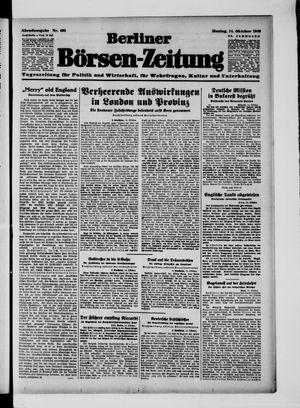 Berliner Börsen-Zeitung vom 14.10.1940