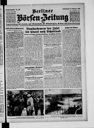 Berliner Börsen-Zeitung vom 19.10.1940